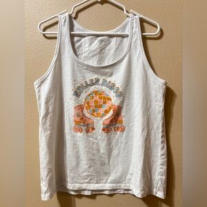 Women’s Brisco Brands “Rollar Disco” Graphic Tank Size L
